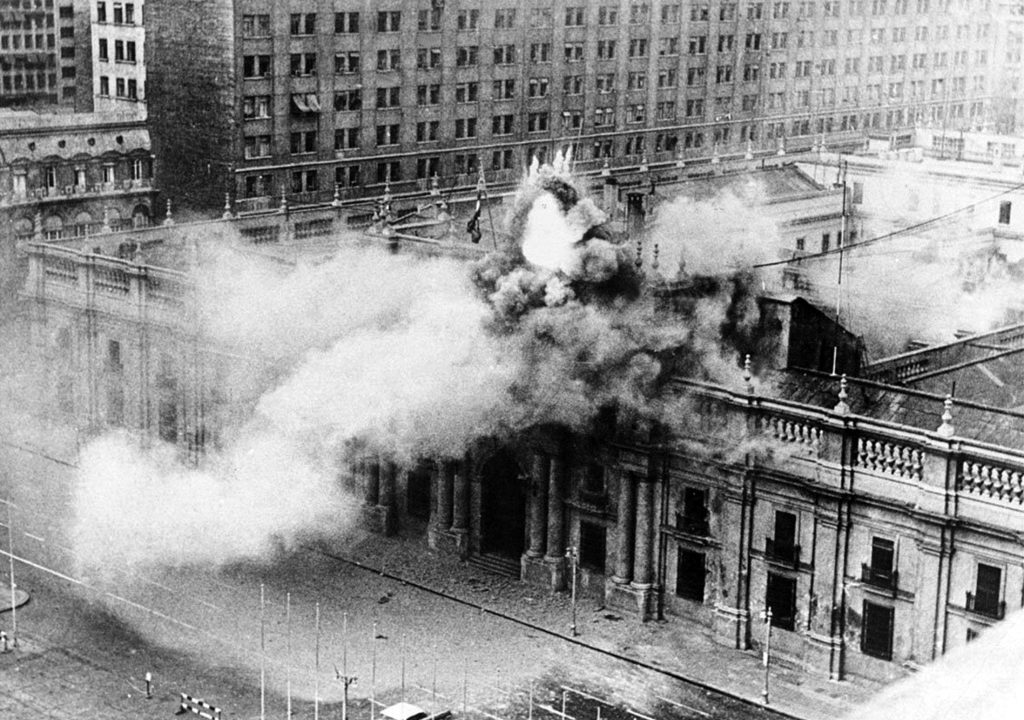 Bombardeo en La Moneda.