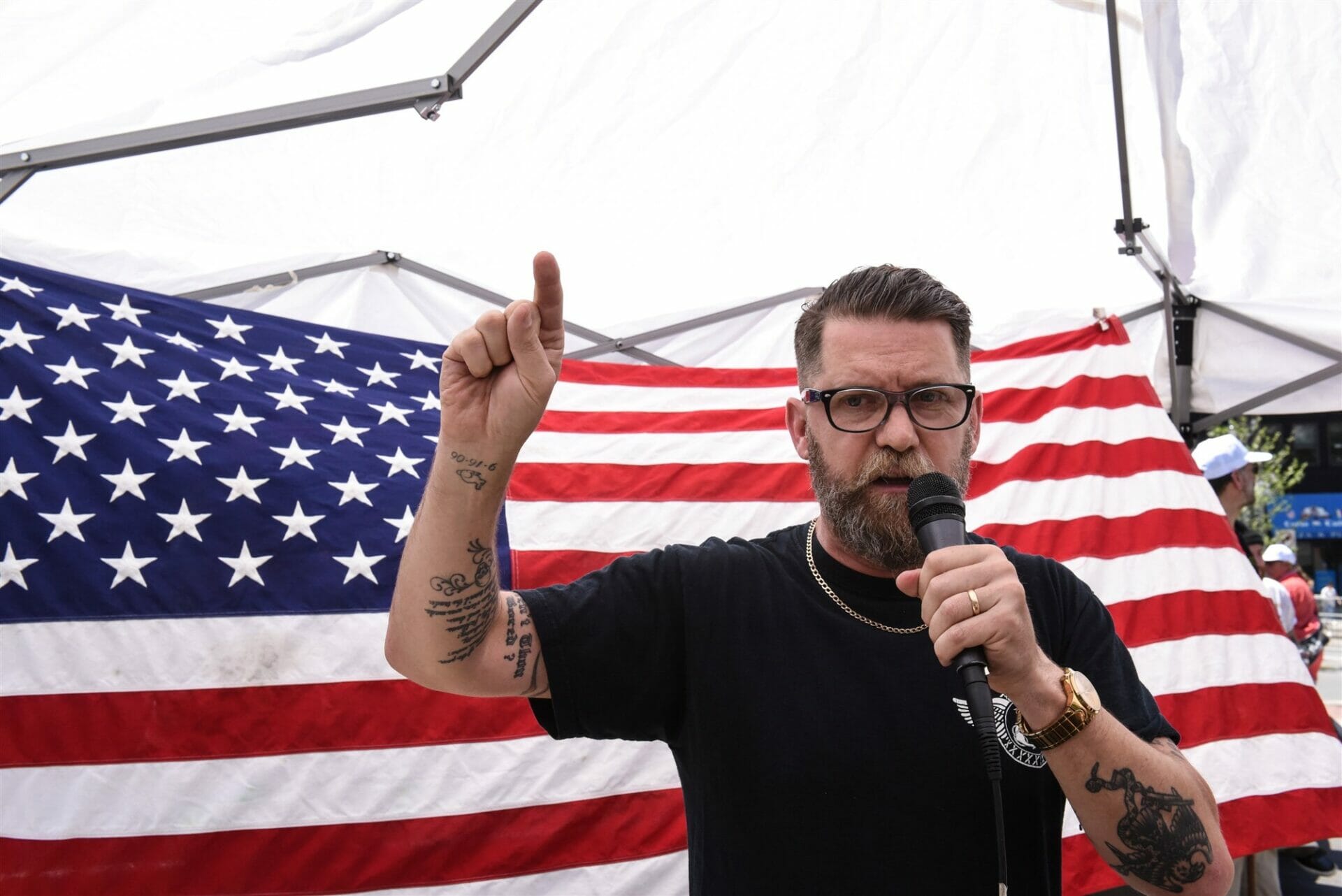 Gavin McInnes fundó el grupo Proud Boys en 2016. (Foto: GLAAD)