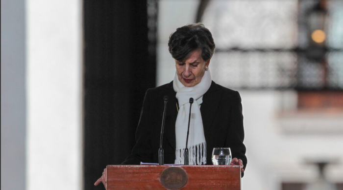 Isabel Allende en La Moneda.