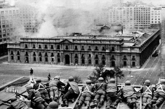 Militares golpe de Estado en Chile.