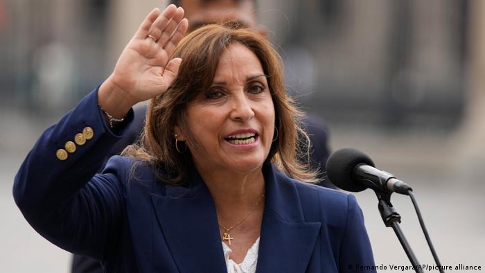 La presidenta del Perú, Dina Boluarte.