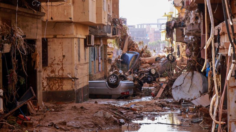 inundaciones en Libia
