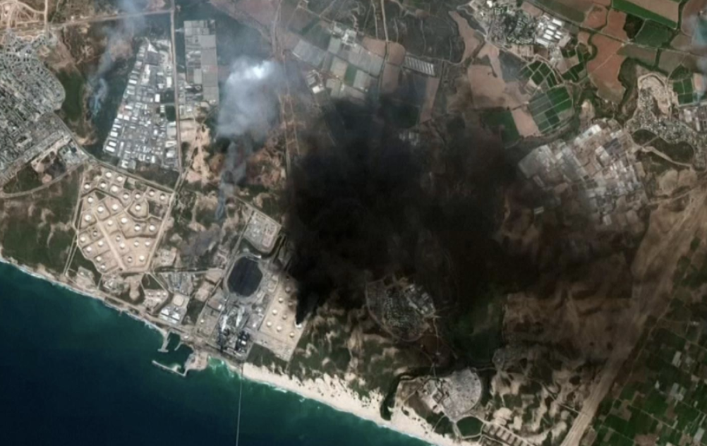 franja de gaza satélite