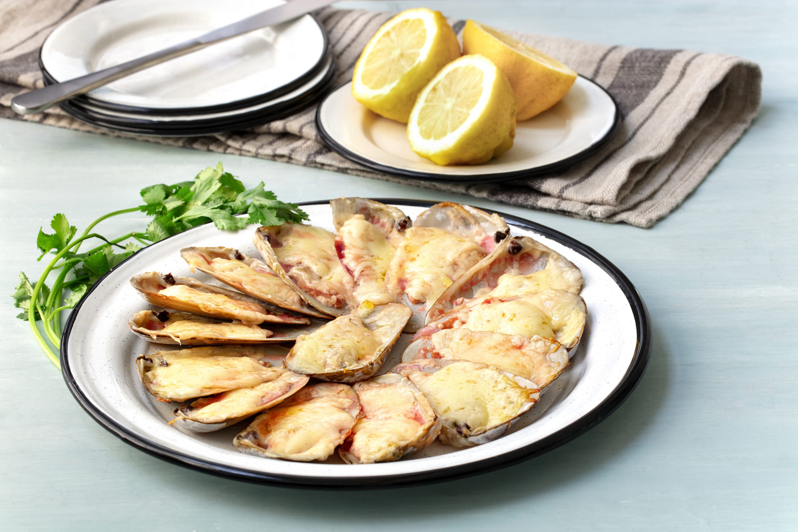Machas a la parmesana