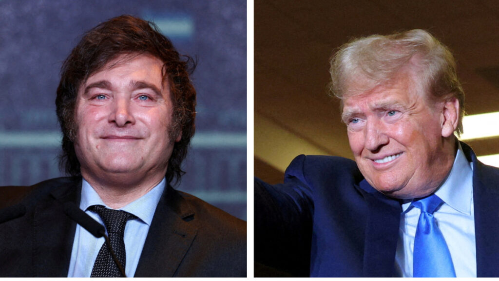 Javier Milei y Donald Trump