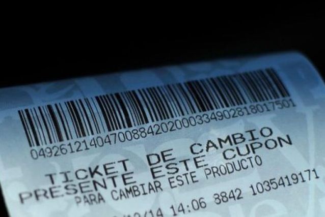 ticket de cambio