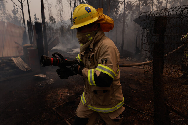 Conaf activó Botón Rojo en seis regiones por incendios forestales
