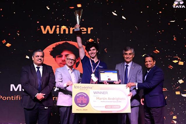 En una emocionante final celebrada en el campus TCS Olympus de Mumbai, Martín Andrighetti de Chile se alzó con el título de campeón de CodeVita 2024, como mejor programador.