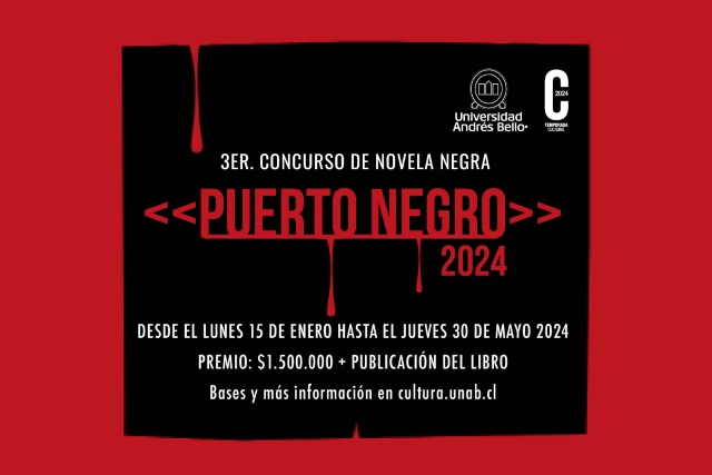 UNAB abrió convocatoria para la tercera edición del concurso de novela negra "Puerto Negro"
