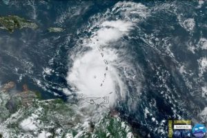 Imagen satelital del Huracán Beryl tomada por RAMMB y CIRA