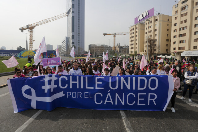 Chilenos marcharon en todo Chile para exigir mejoras en la atención del cáncer