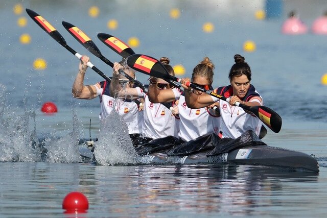 Españolas vuelcan su embarcación en la Final B de Canotaje K2 en París 2024