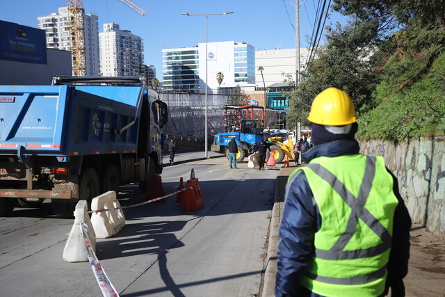 Desprendimiento en Viña el Mar