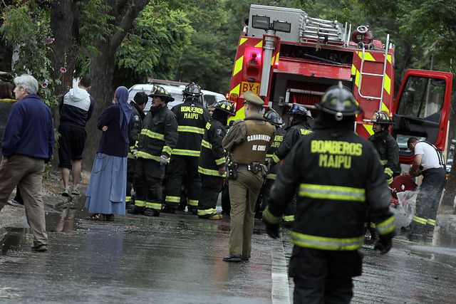 Incendio deja un fallecido en Maipú