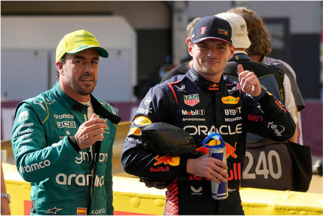 Verstappen y Alonso -MARCA