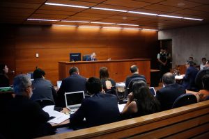 Fotografía de Audiencia de Incompetencia del Séptimo Juzgado de Garantía por el Caso Huracán