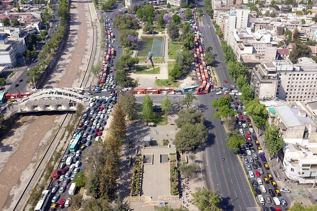 desvíos en Plaza Italia