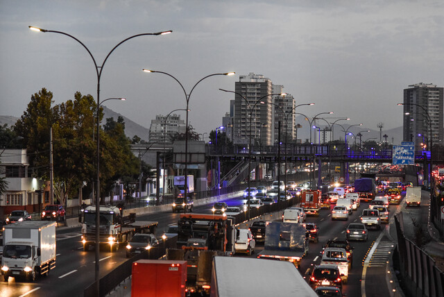 congestión vehicular en la capital