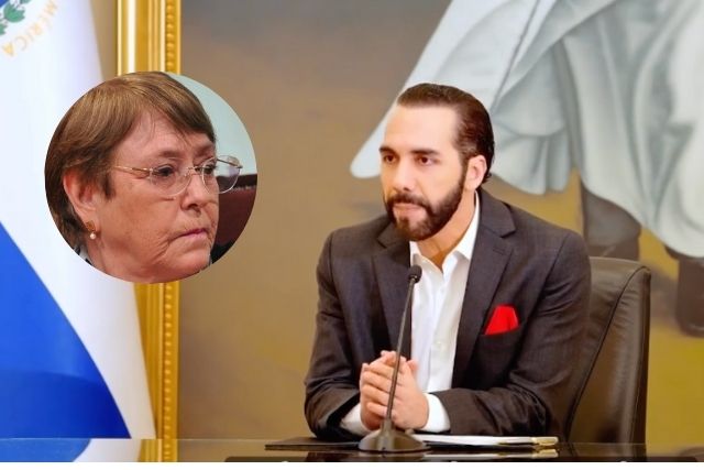 Bukele ningunea a Bachelet