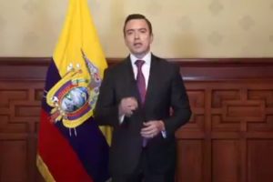 Noboa cancela viaje a Brasil para apoyar a ministra del Interior