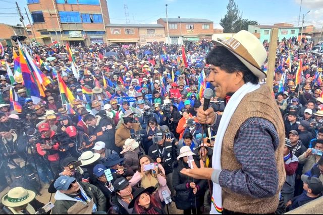 Protestas en Bolivia en apoyo a Evo Morales