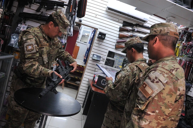 fiscalización armas inscritas