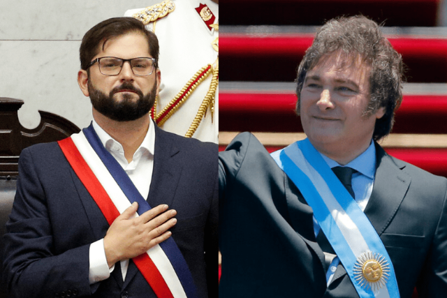 Boric y Milei