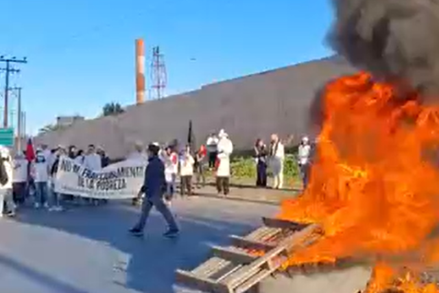 Pescadores protestan Talcahuano