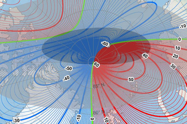 Polo Norte magnético