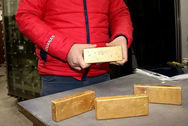 lingotes de oro