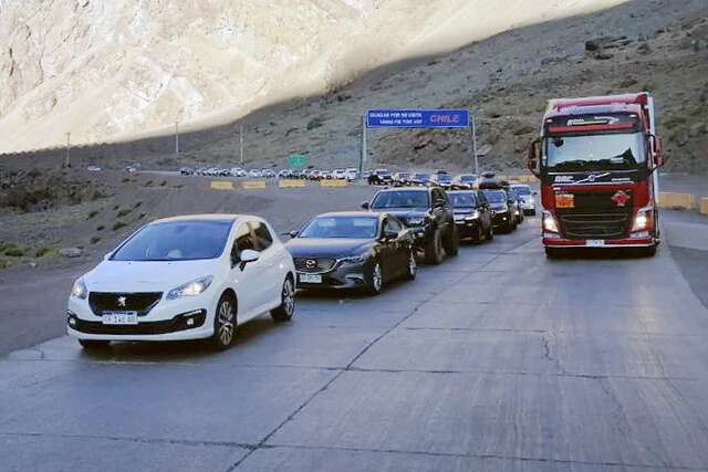 turistas paso Los Libertadores