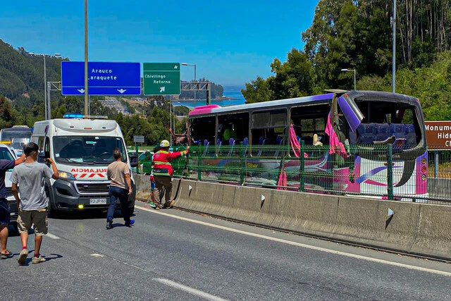 accidente tránsito Lota