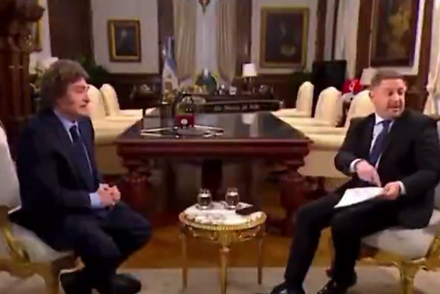 Escandalosa entrevista a Milei para limpiar su imagen (Video)