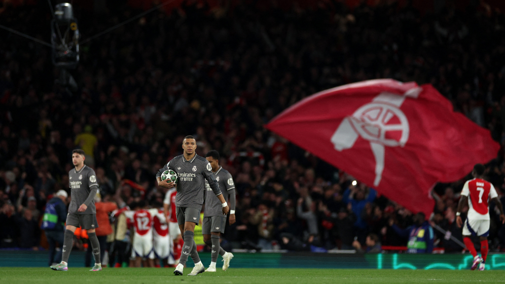 Arsenal celebrando su segundo gol en el Emirates Stadium