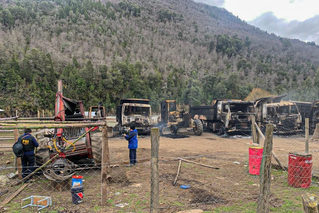 ataque incendiario Malleco