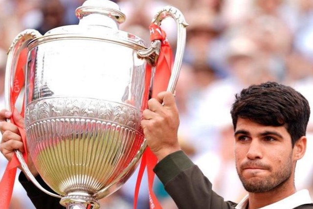 Alcaraz, el español con más títulos en pasto.