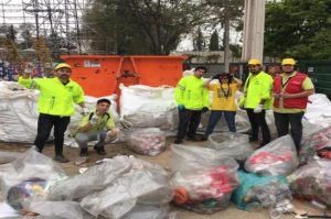 Reciclan 20 toneladas de basura de Parque O'Higgins