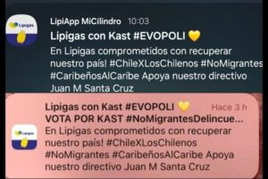 Mensajes emanados de APPLipigas