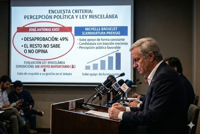 Criteria: Aprobación a Kast llega a 38%
