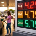EIA prevé precios altos de gasolina por meses