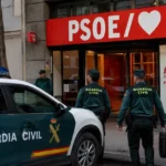 Guardia Civil entra a sede del PSOE por caso de corrupción