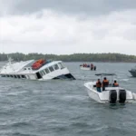 Naufraga ferry con 116 personas a bordo en Guyana