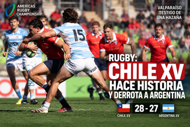Chile XV Campeón de Americas Rugby derrotando a Argentina