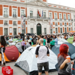 Cientos de personas acampan en Madrid contra la crisis de la vivienda