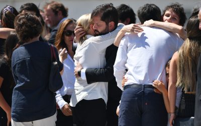 Presidente de la República recibe a Sebastián Piñera y sus familiares.