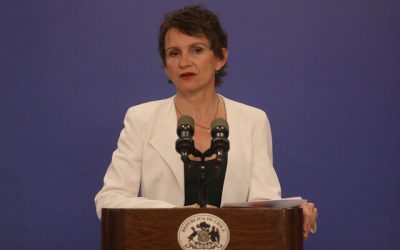 Ministra Tohá entrega declaraciones sobre medida impuesta al exdirector de la PDI