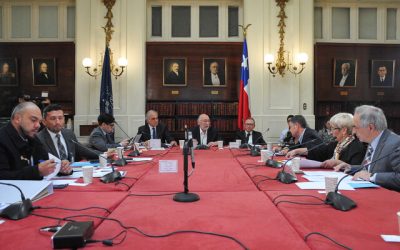 Después de una jornada extenuante, que se prolongó hasta pasadas las 20 horas y que incluyó dos sesiones, la comisión de Constitución del Senado debatió exhaustivamente todas las indicaciones y finalmente remitió a la Sala el proyecto de la Ley Antiterrorista.