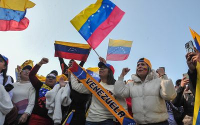 Venezolanos en Chile se manifiestan en contra del gobierno de Nicolás Maduro. FOTO: Victor Huenante / Agencia UNO