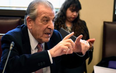 Este jueves por la mañana, el expresidente Eduardo Frei participó en el seminario "Gobernabilidad y democracia", organizado por el Centro Latinoamericano de Políticas Económicas y Sociales (Clapes UC).