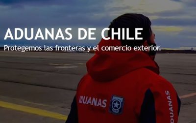 Foto de la página de Aduanas de Chile